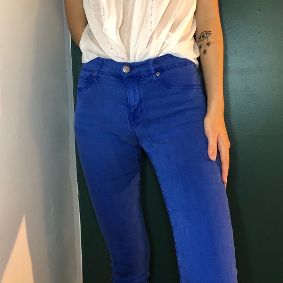 cobalt blue jeggings